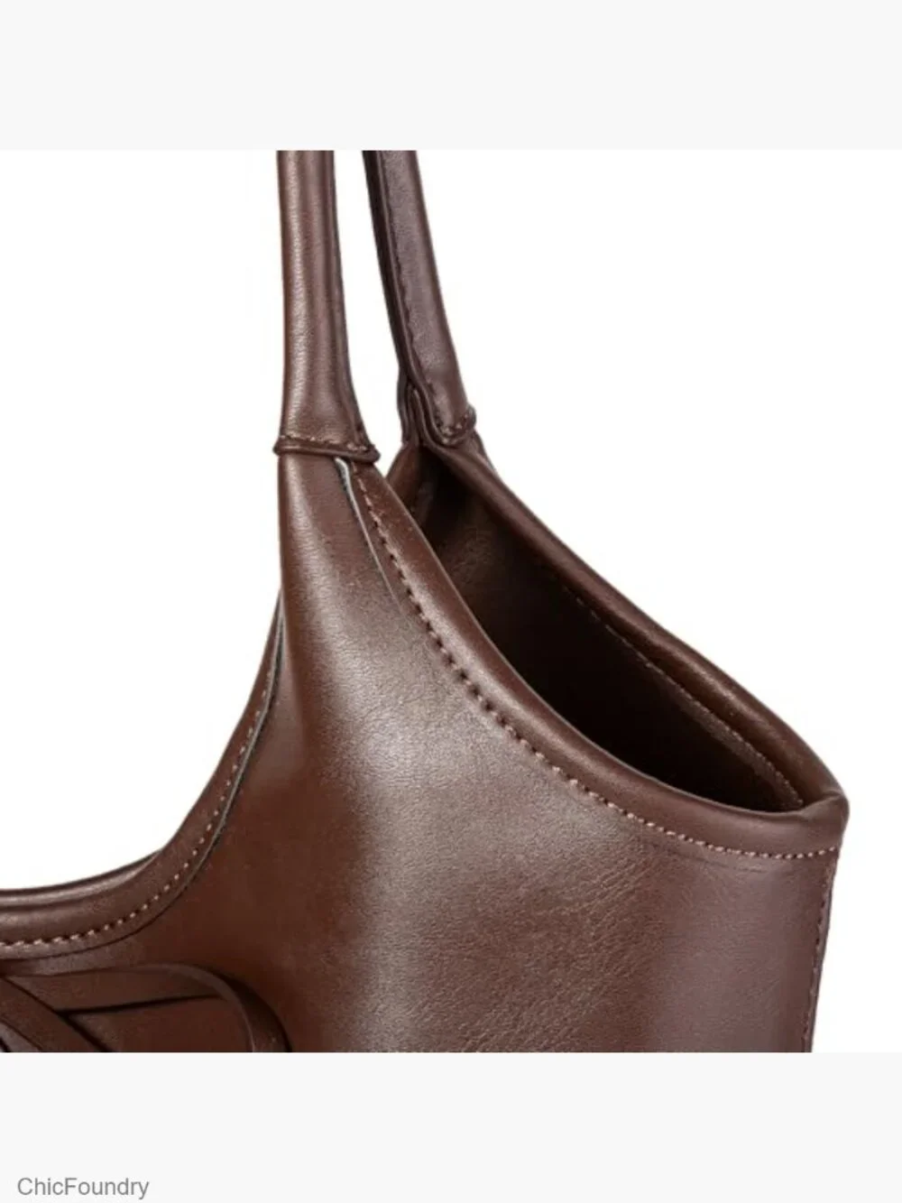 Vintage French Bow Hobo Bag Large Capacity Shoulder Tote Satchel